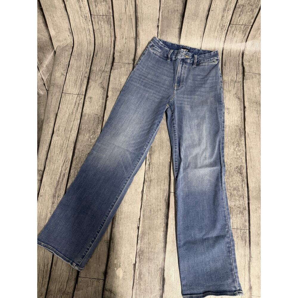 Womens Express Jeans Modern Straight High Rise Hyper Stretch FlexX Medium 6/8/10